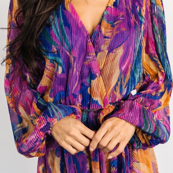 Baltic Born Rev Mini Dress | Blue Multi Size XLXL - Picture 3 of 5